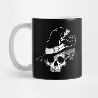 Dead Witch Skull. Happy Halloween Mug